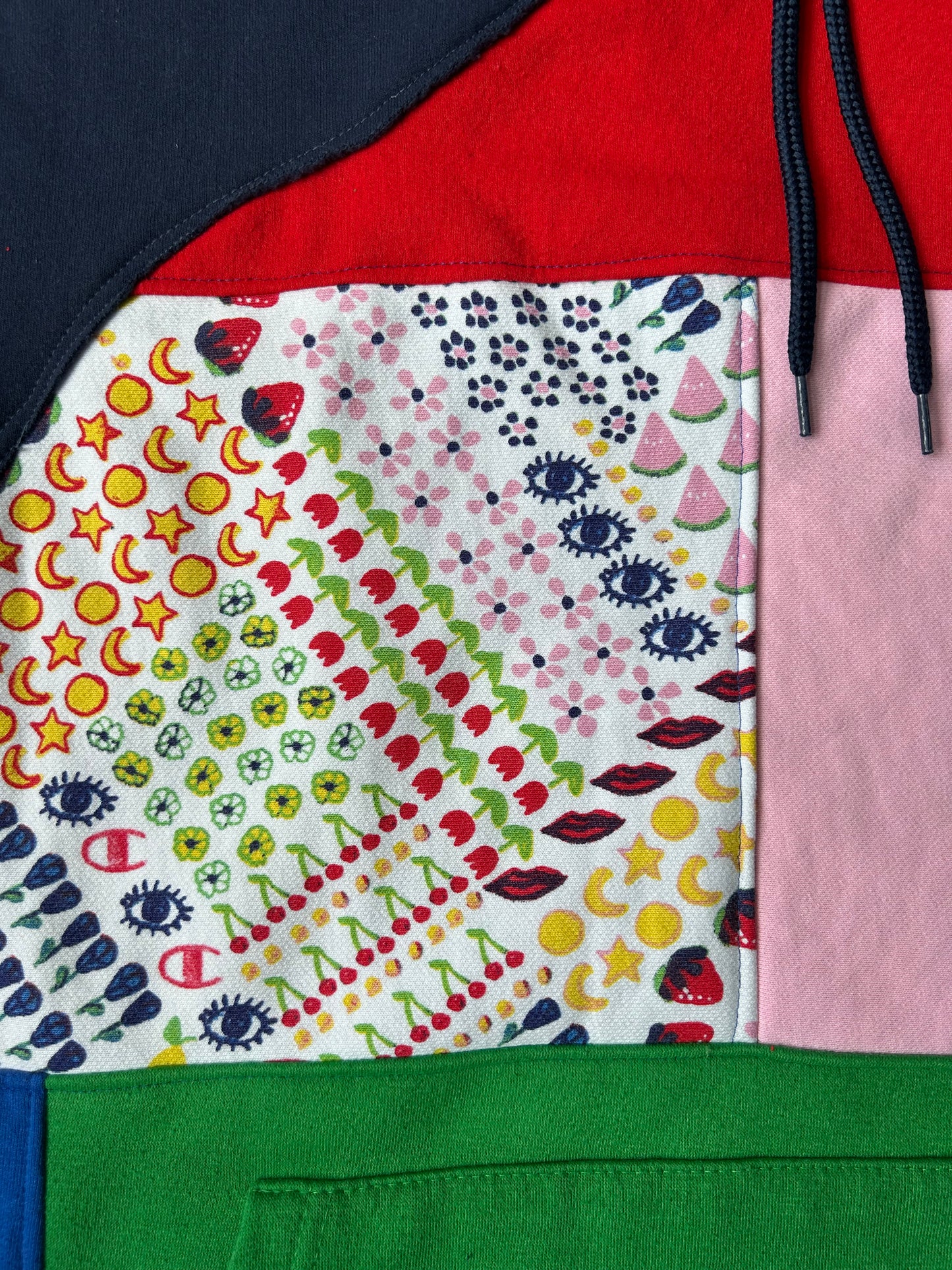 Colorful Patchwork Sweatshirt - XL