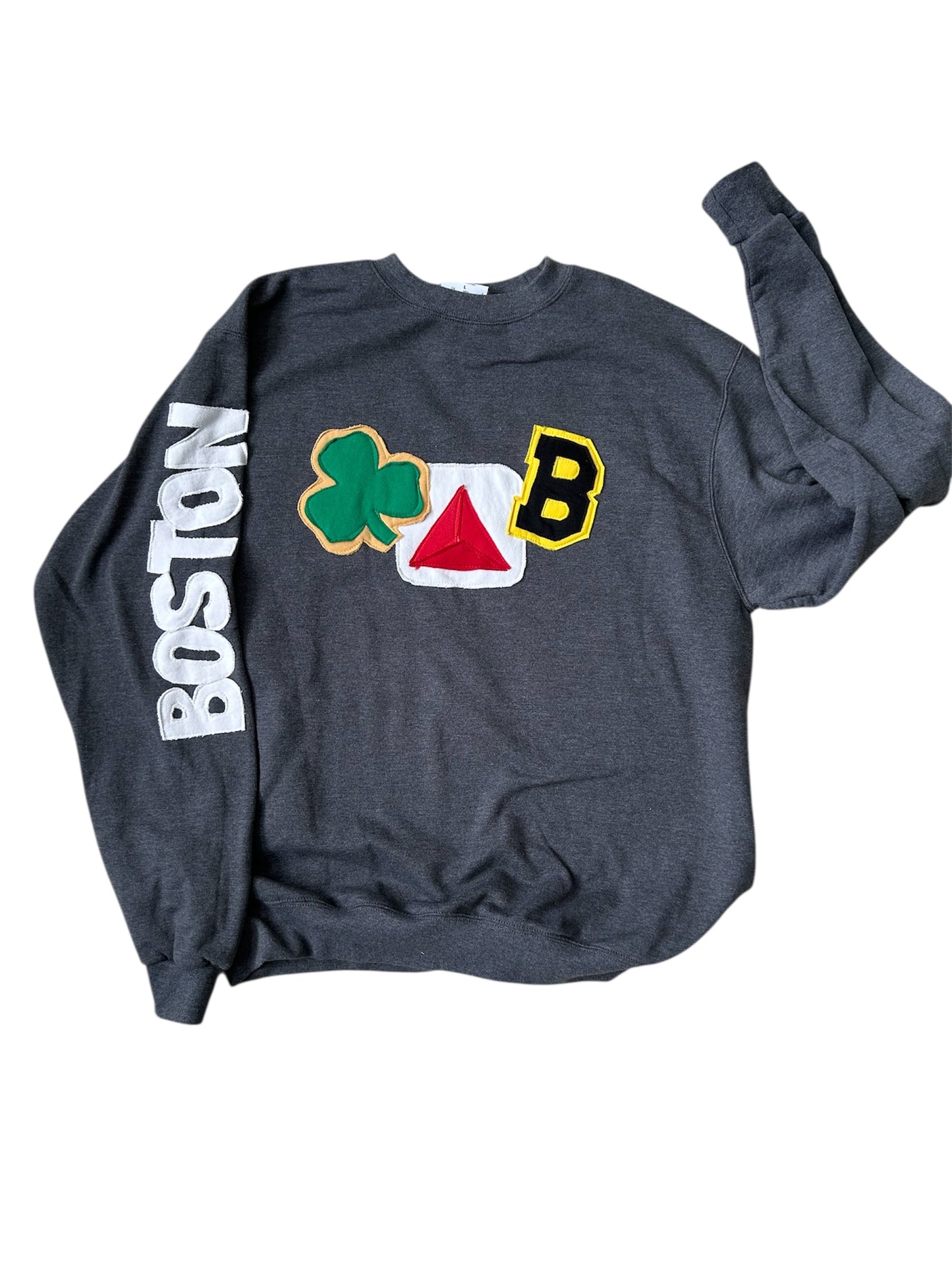 Boston Super Fan Sweatshirts, Sports Team Patches