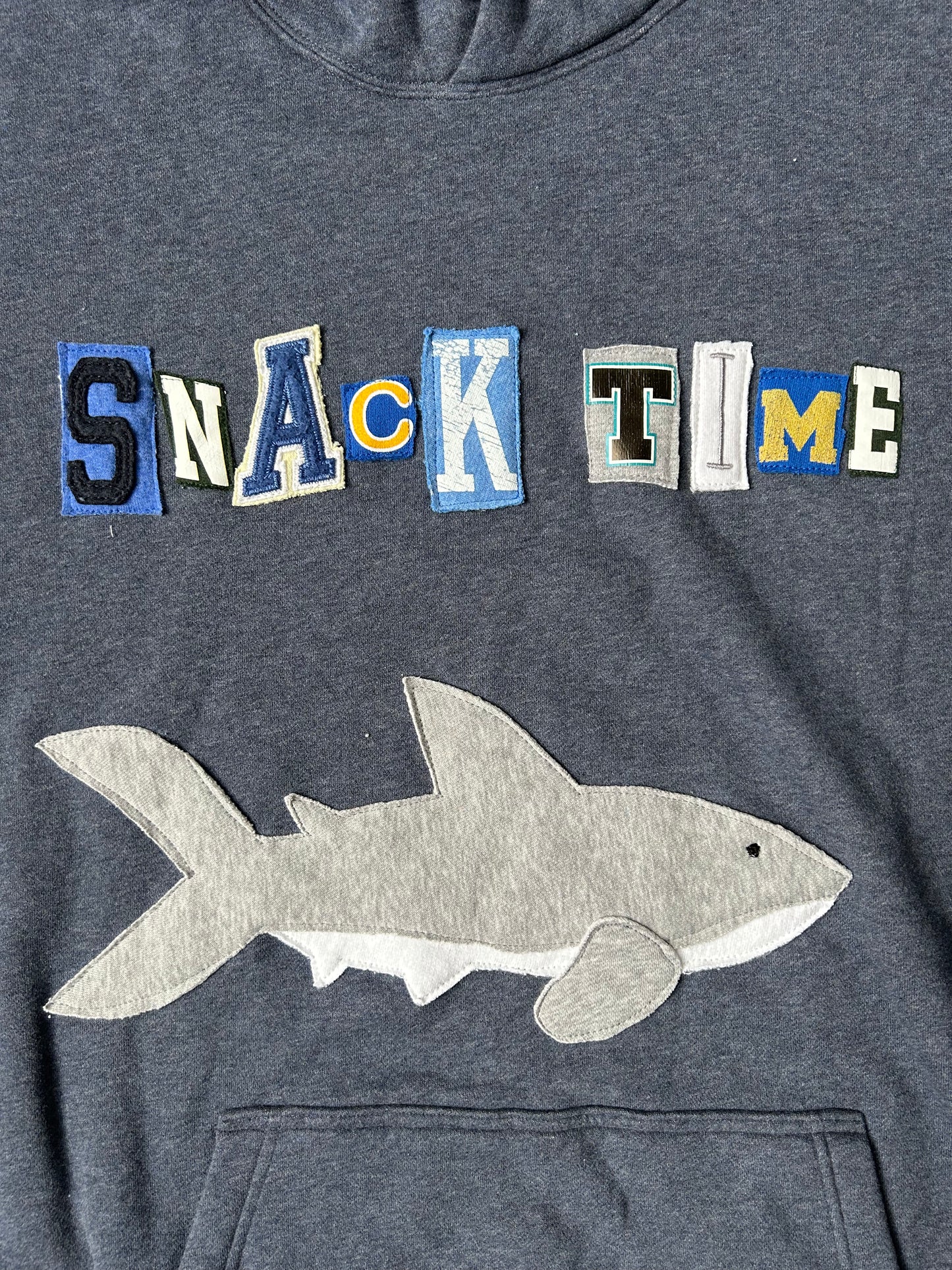Snack Time Shark Hoodie, Mens XXL, Womens XL