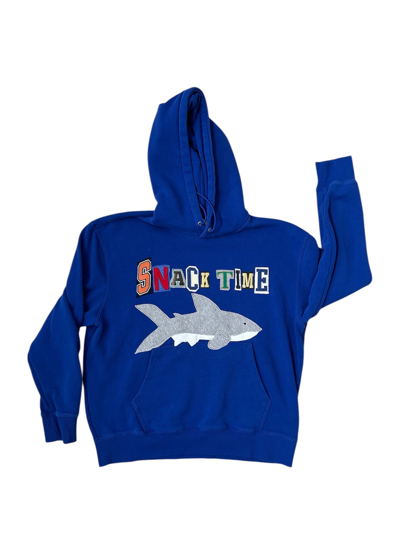 Snack Time Shark Hoodie, Mens XXL, Womens XL