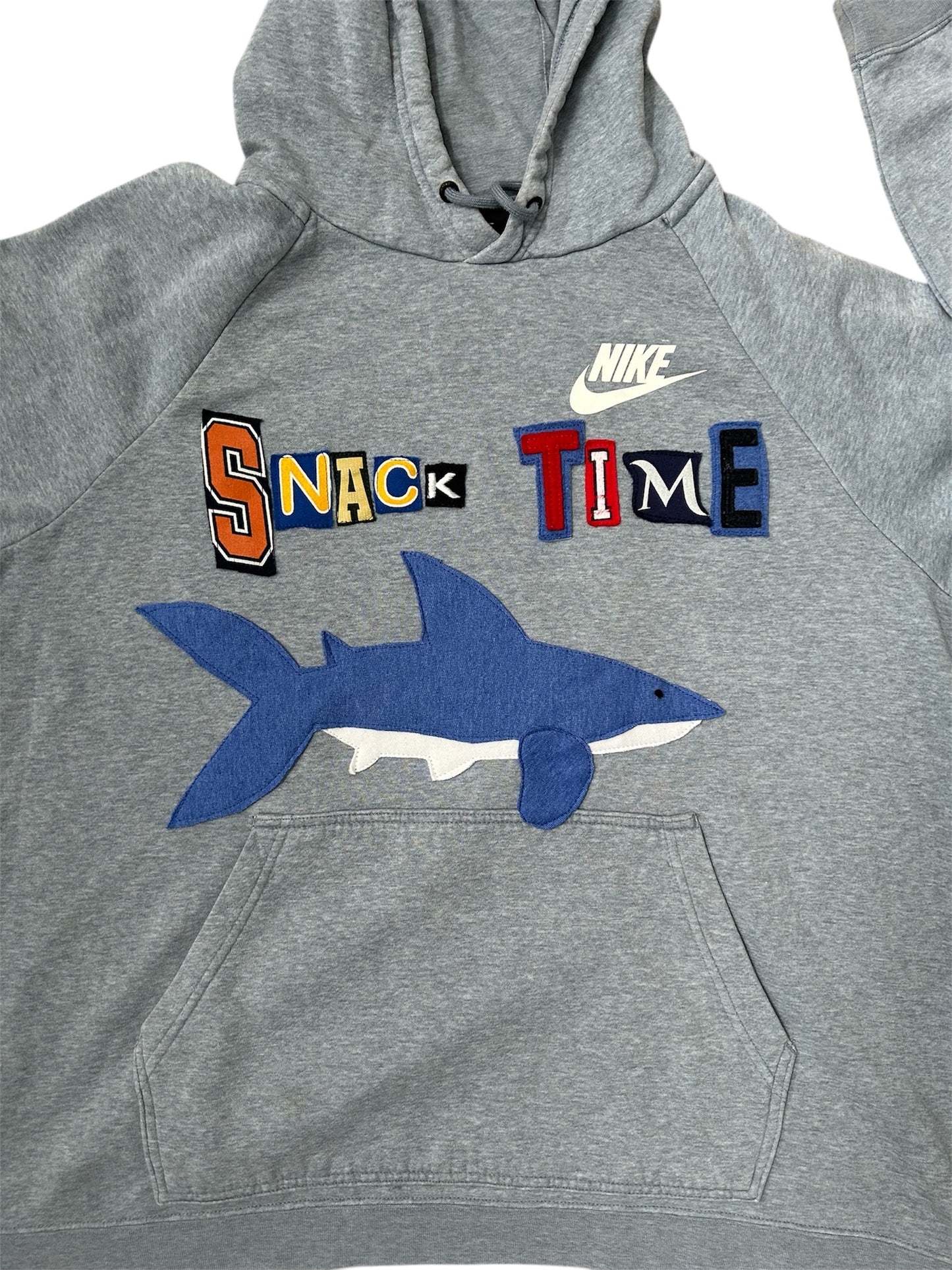 Snack Time Shark Hoodie, Mens XXL, Womens XL