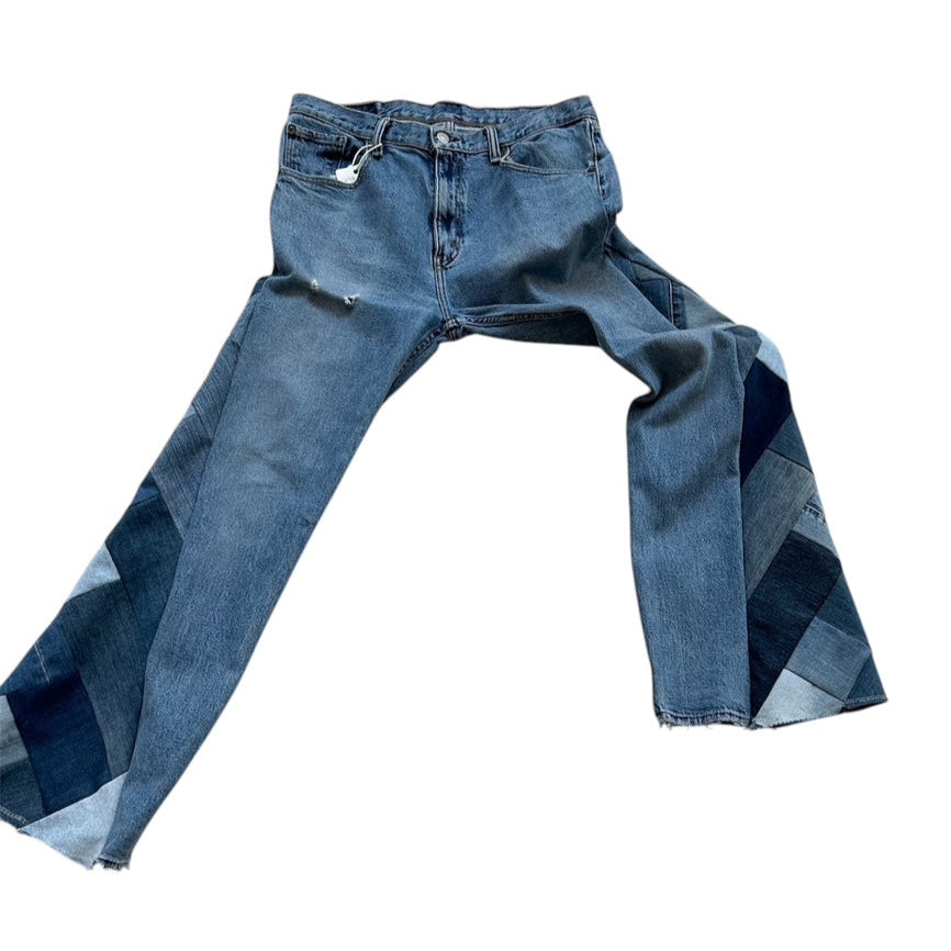 Custom Retro Side Panel Jeans
