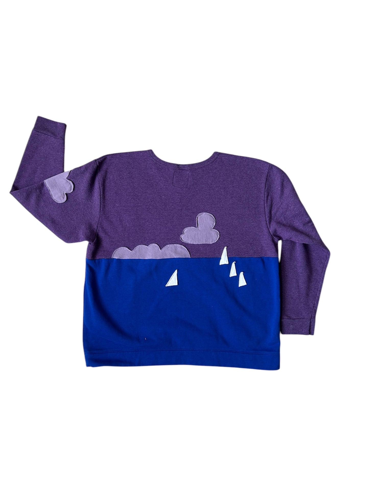 Beach Day Sweatshirt, Sailboat Sunset - Plus Size 1X
