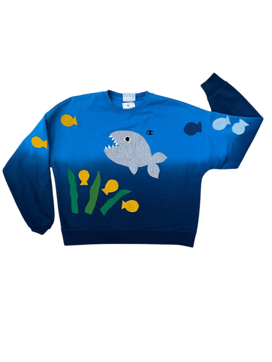 Gone Fishing Applique Sweatshirt
