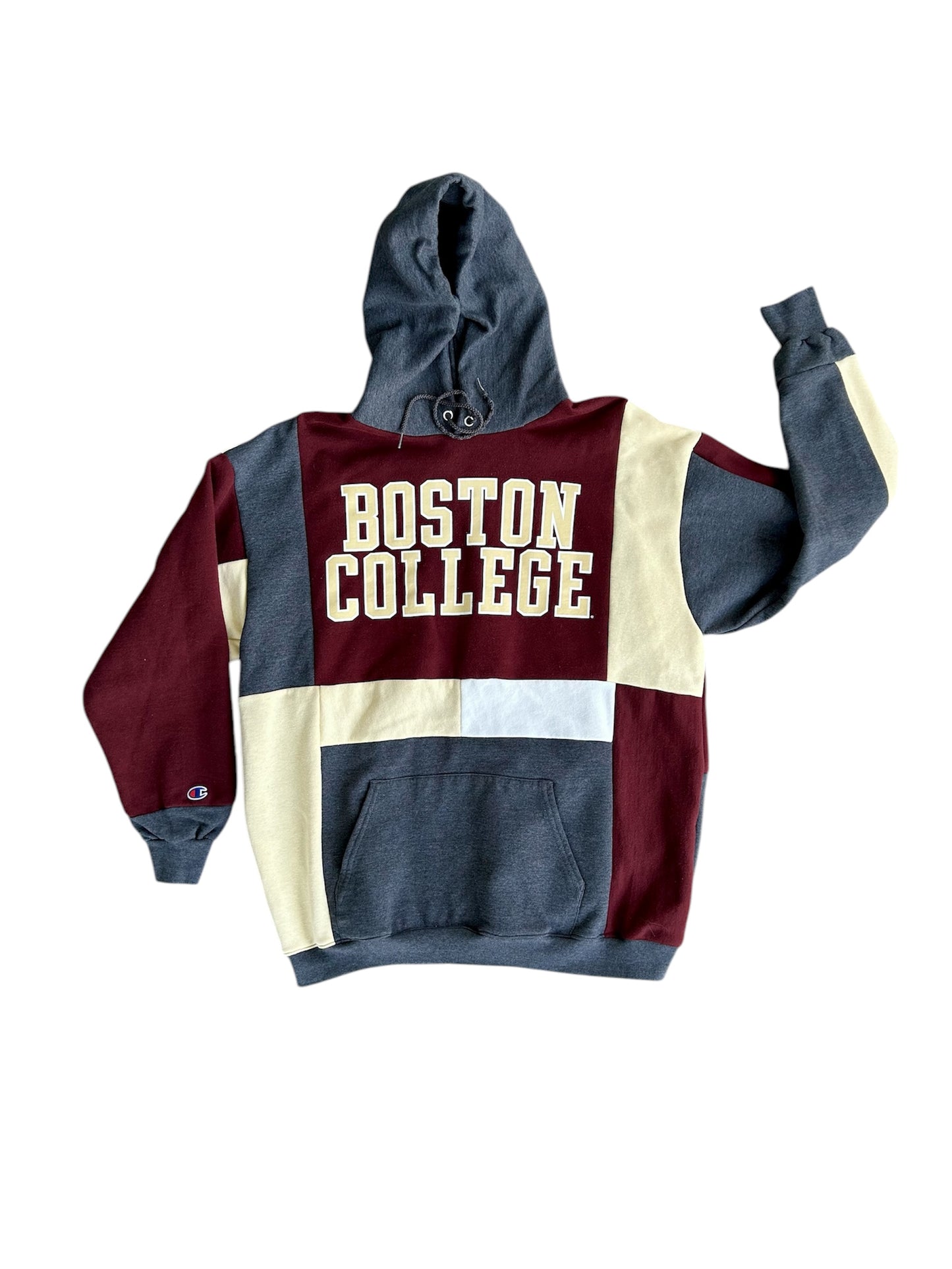 Boston College Reworked Patchwork Hoodie