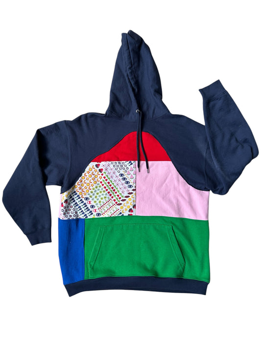Colorful Patchwork Sweatshirt - XL