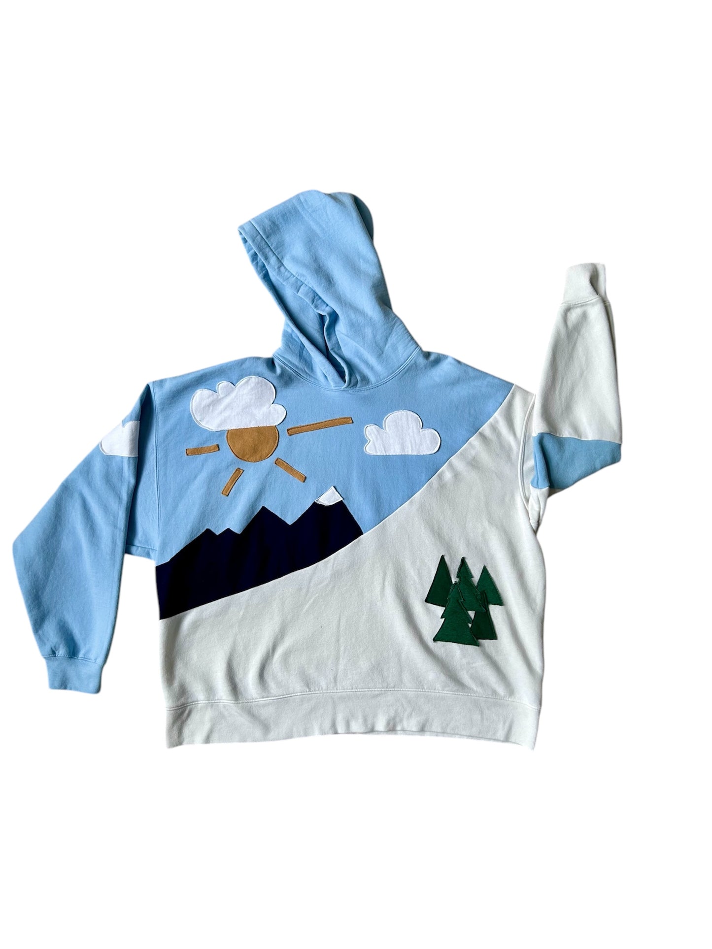Winter Mountain Reworked Hoodie - Size 3XL