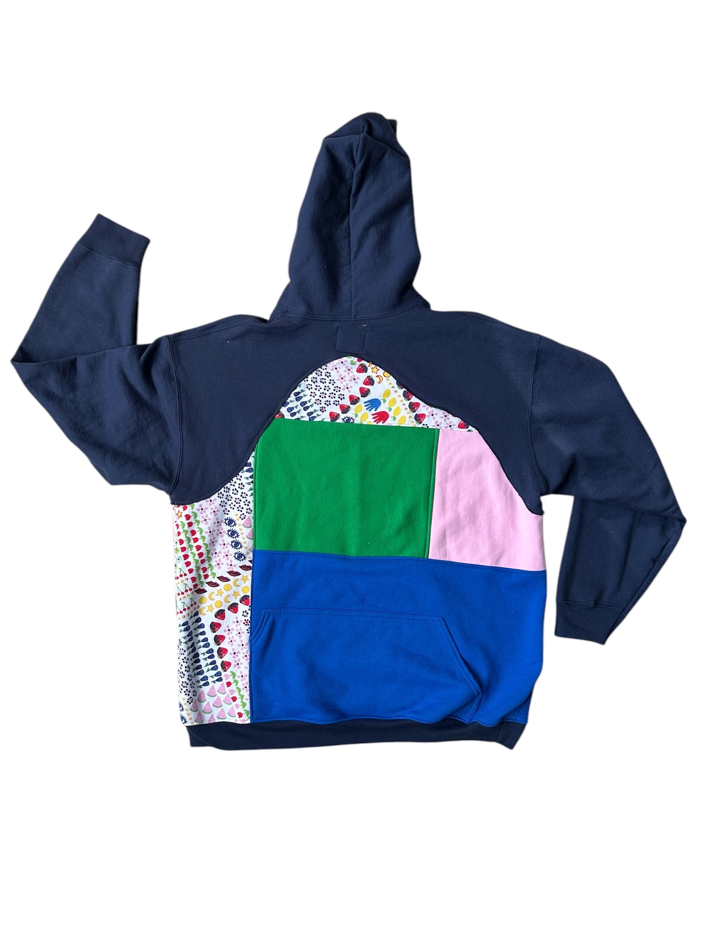 Colorful Patchwork Sweatshirt - XL