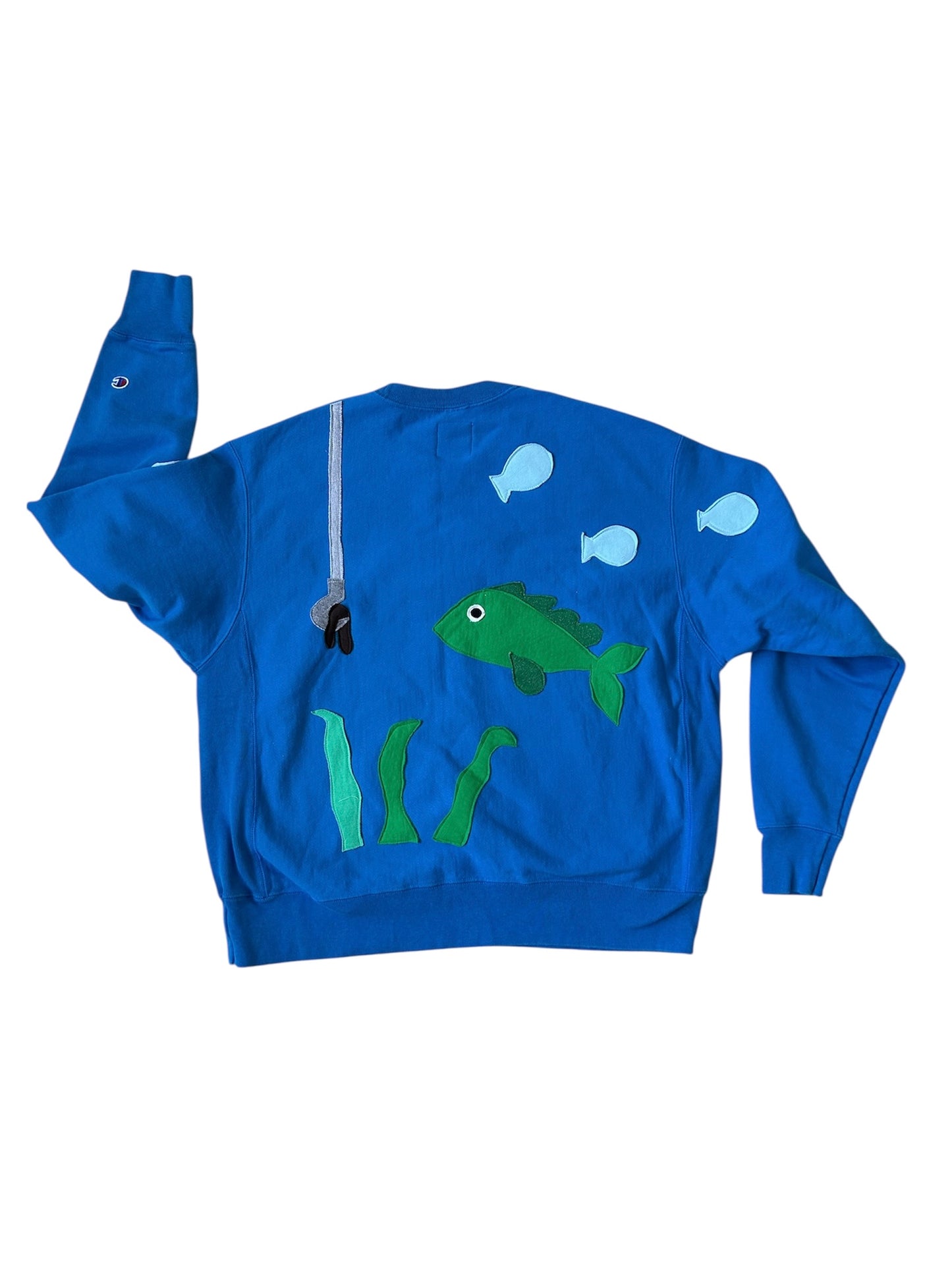 Gone Fishing Applique Sweatshirt