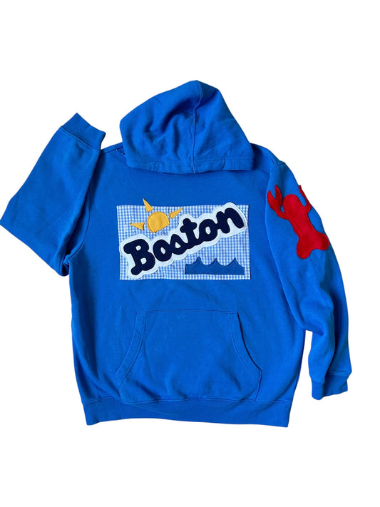 Boston Gingham Sweatshirt