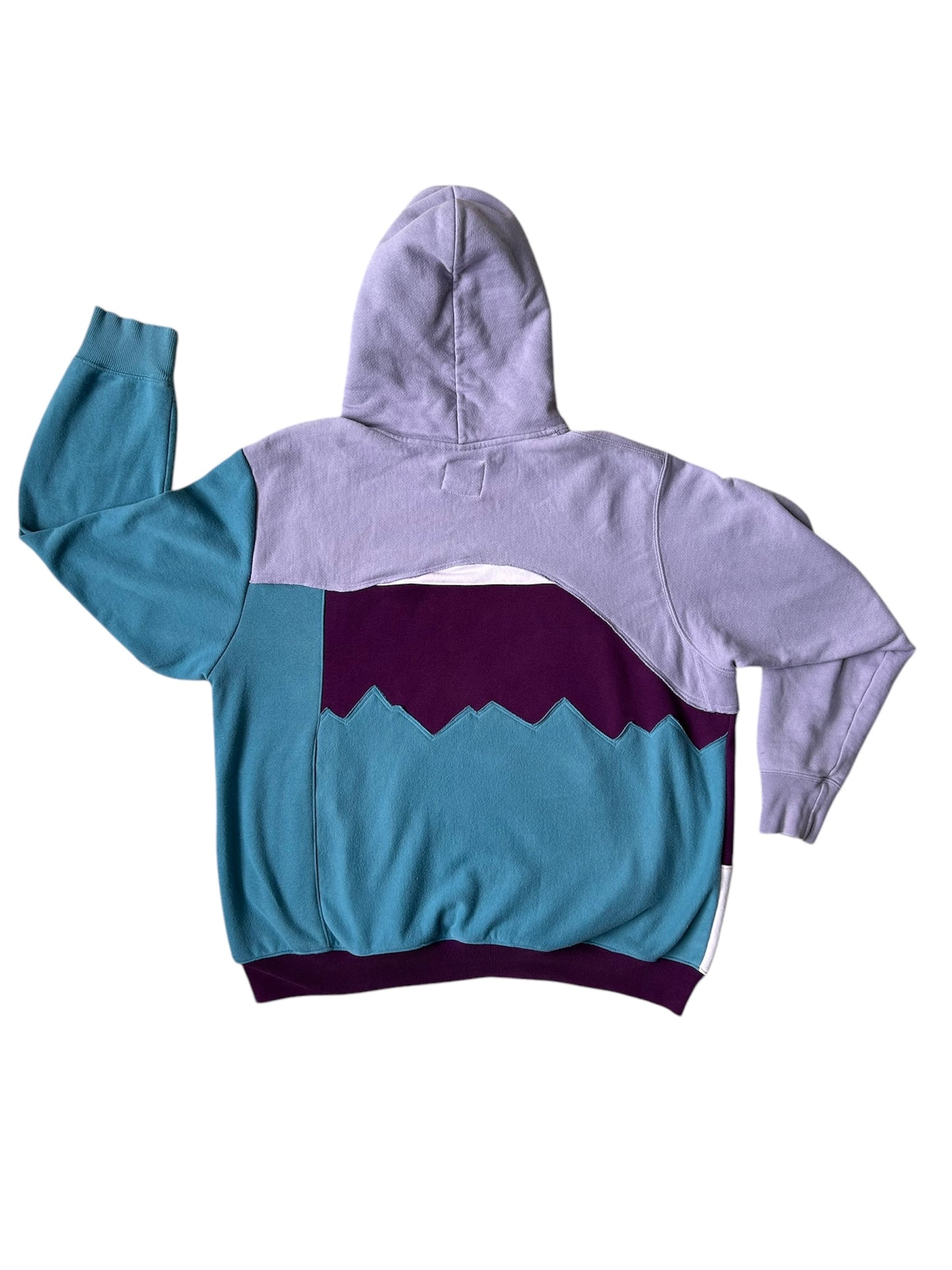 Upcycled Patchwork North Face Bear Sweatshirt -XL