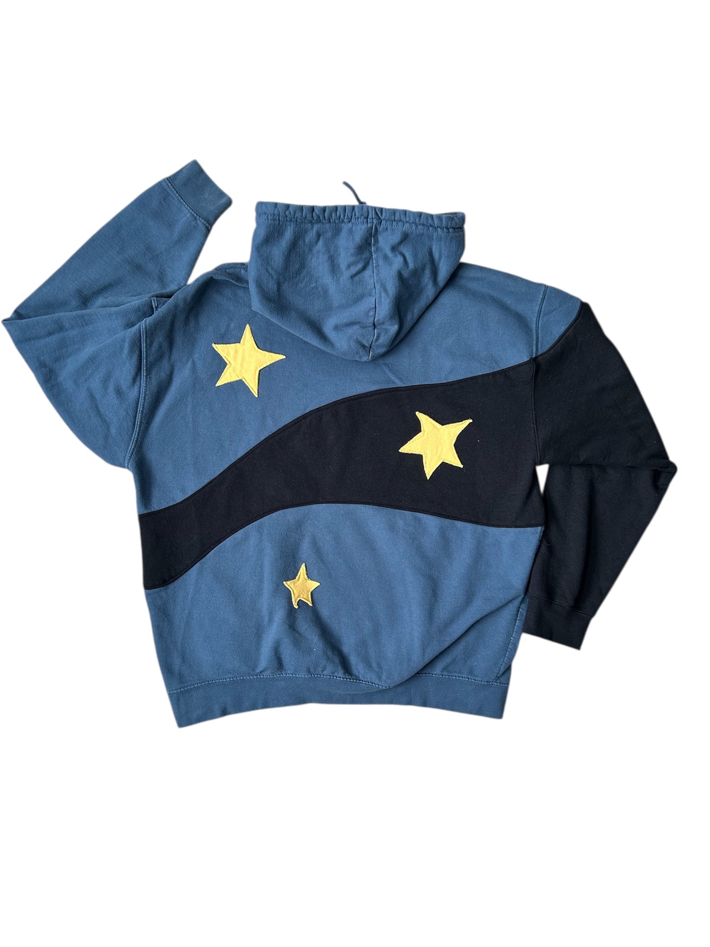 Falling Star and Moon / Two Toned Night Sky Sweatshirt