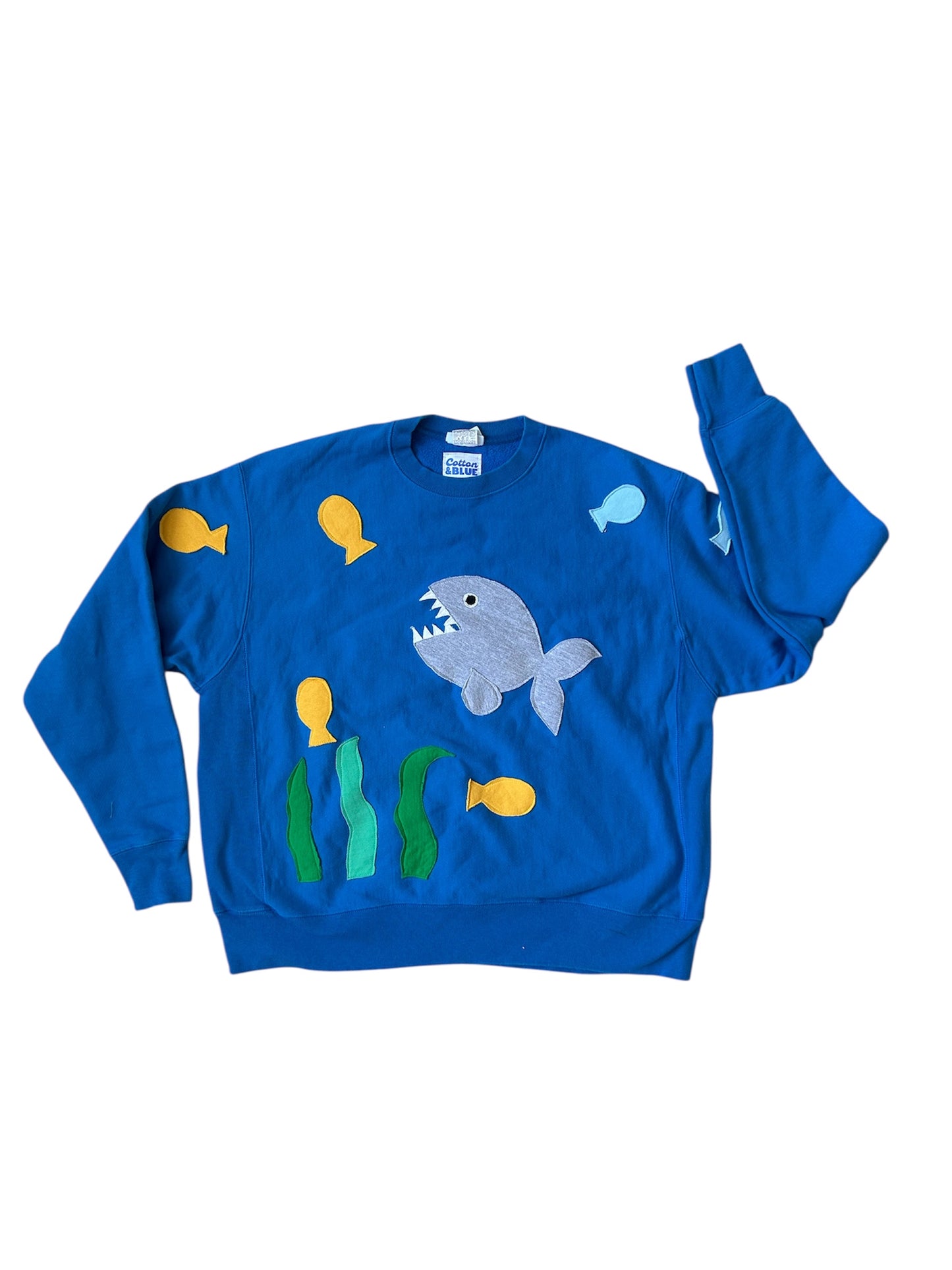 Gone Fishing Applique Sweatshirt