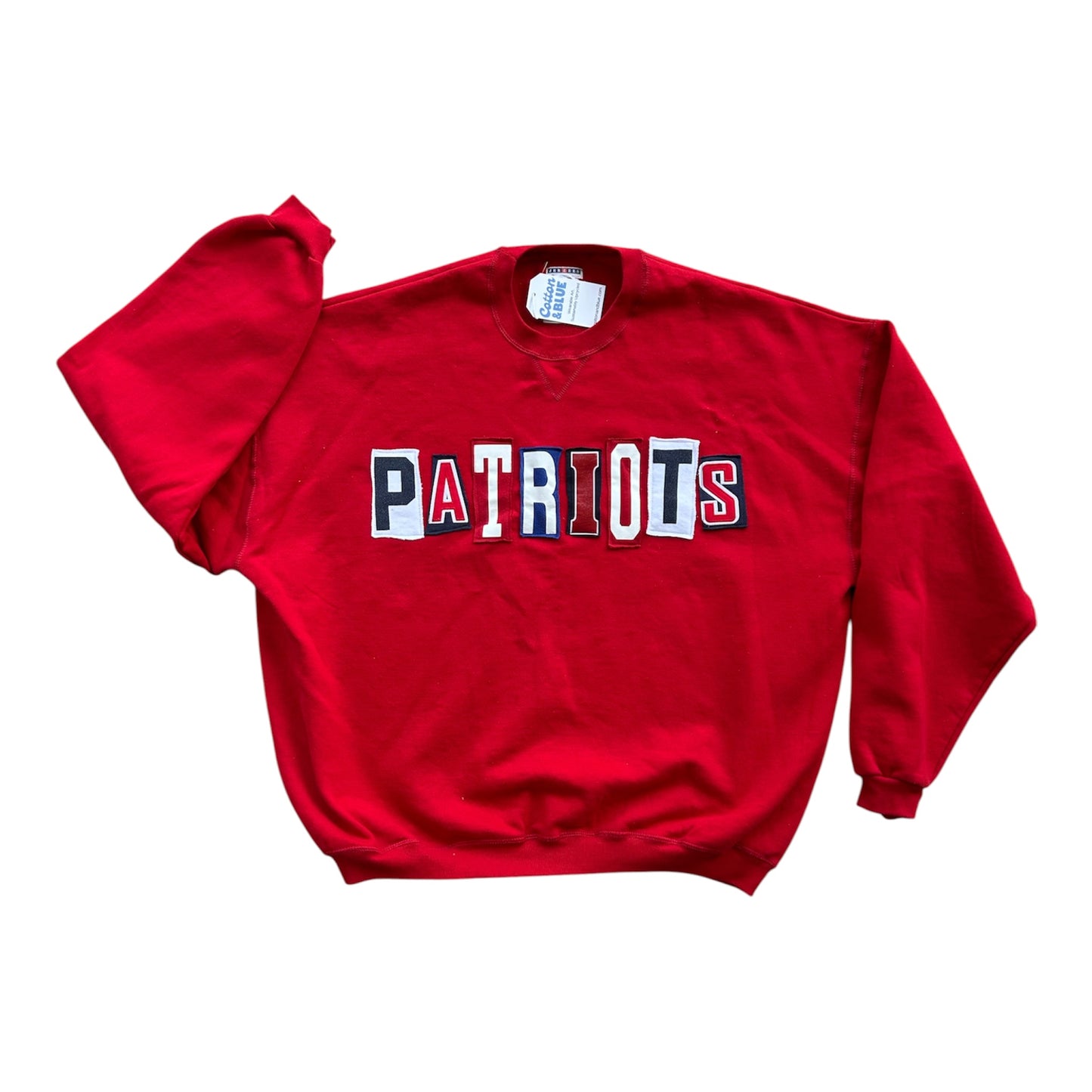 Patriots Letter Sweatshirt - Men’s XL and 3XL