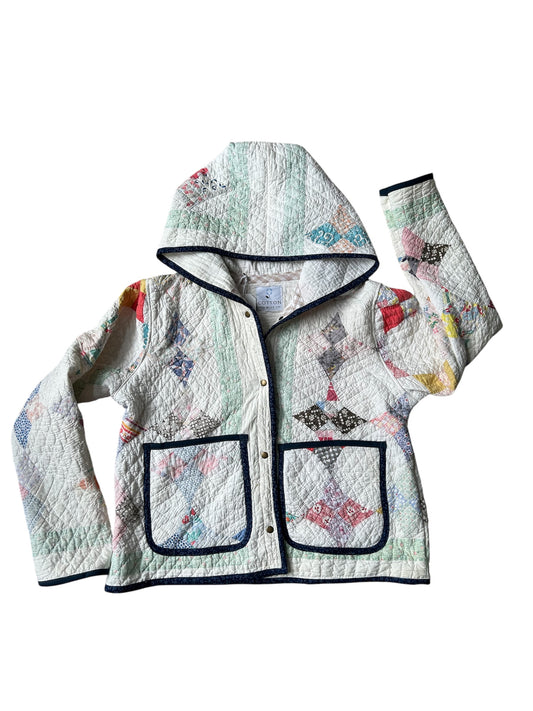 Handmade Vintage Quilt Coat Large